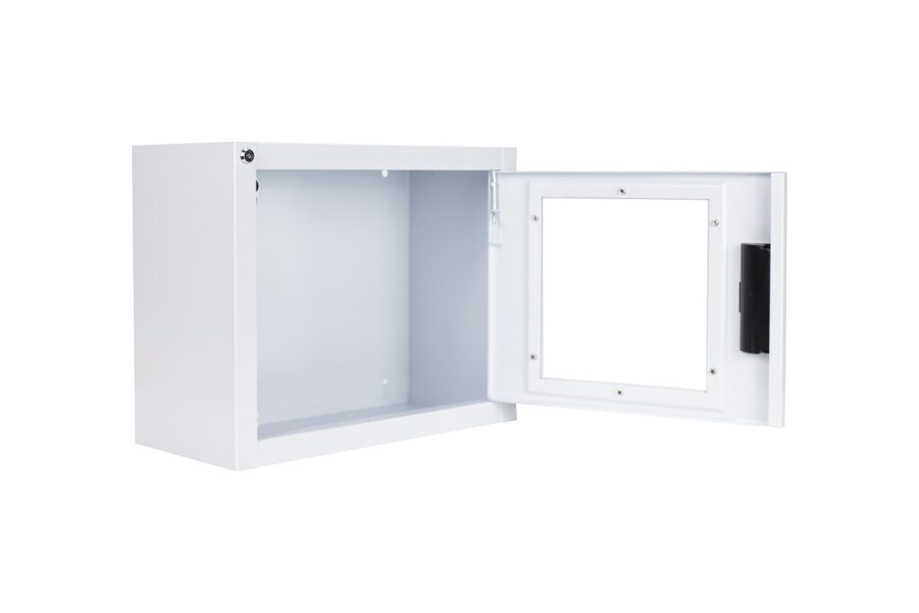 AED Wall Cabinet with Alarm -Small (Square)