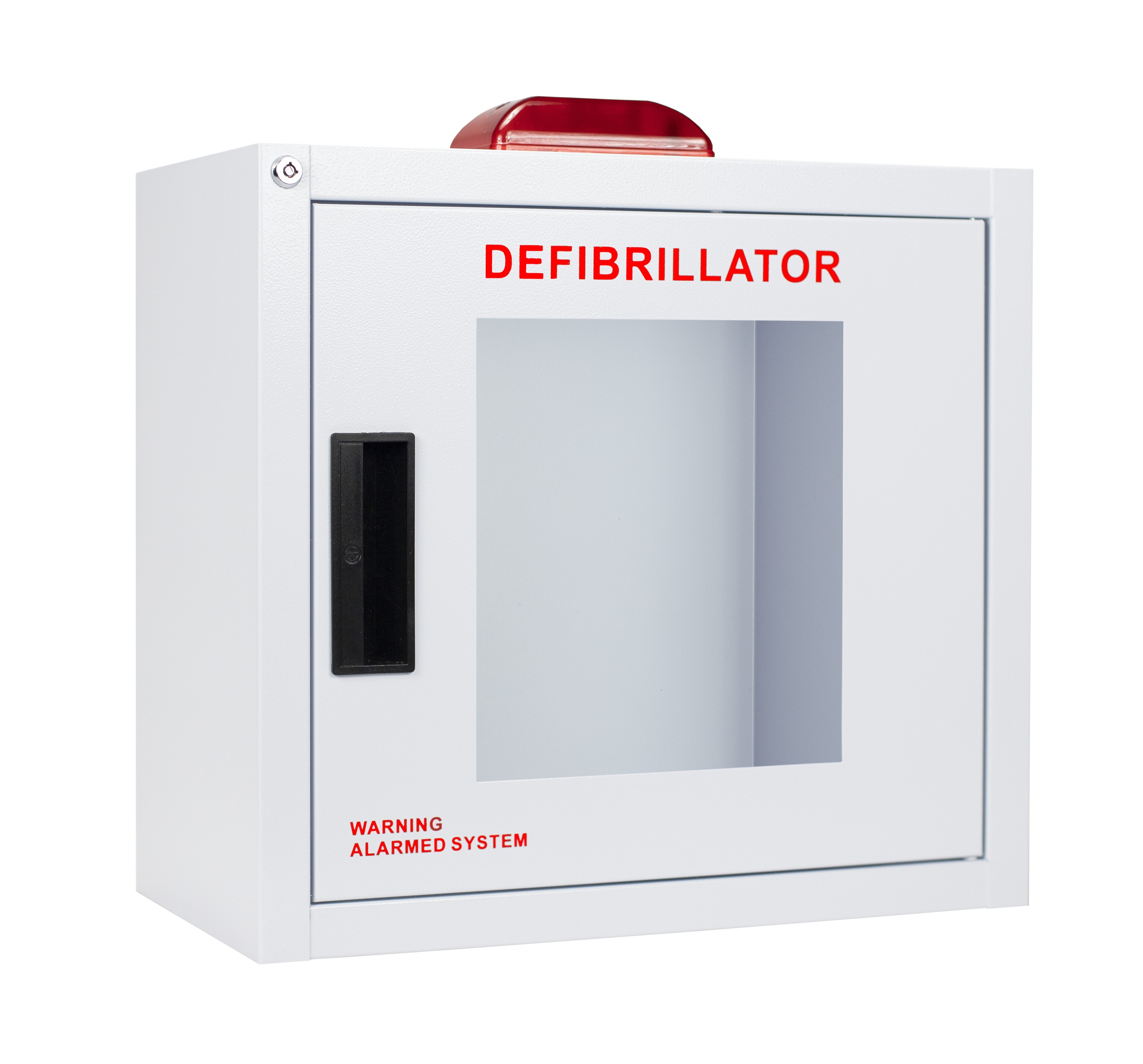 AED Wall Cabinet with Alarm, and Strobe -Large (Square)